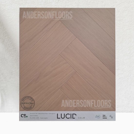 Canadian Standard, LUCID Herringbone 5” x 3/4" Engineered Hardwood - Calm Canadian Standard, LUCID Herringbone 5” x 3/4" Engineered Hardwood - Calm